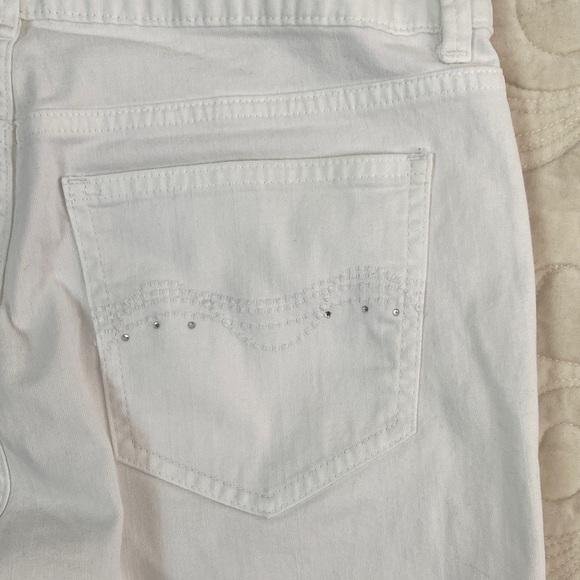 Riders by Lee White Capris Cotton Size 10 - Picture 3 of 10